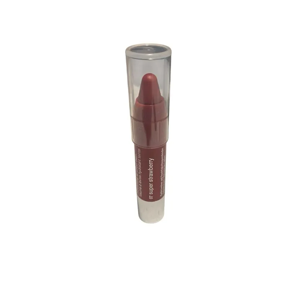 Clinique Chubby Stick Lip Colour Balm 07 Super Strawberry 0.1oz/3g Full‎ sz NWOB